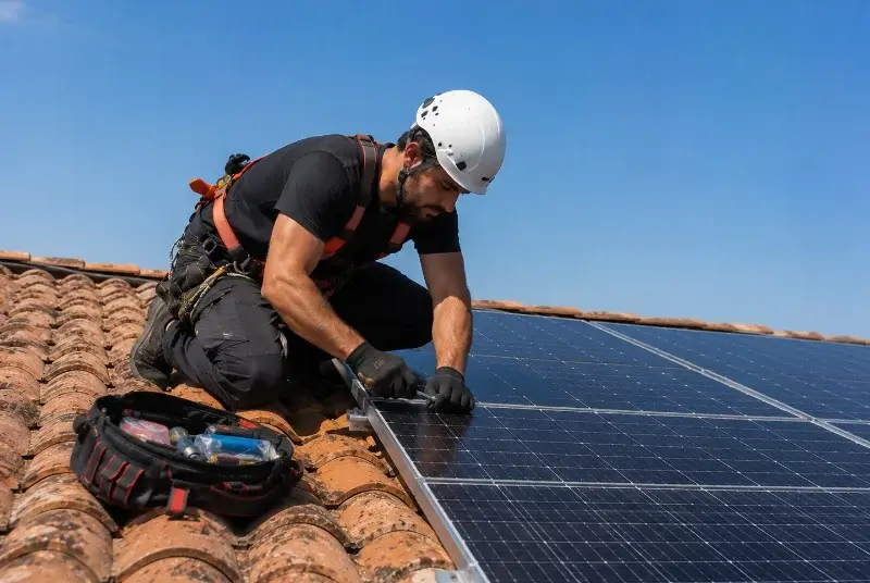 Maintenance et monitoring de panneaux solaires à Glières-Val-de-Borne