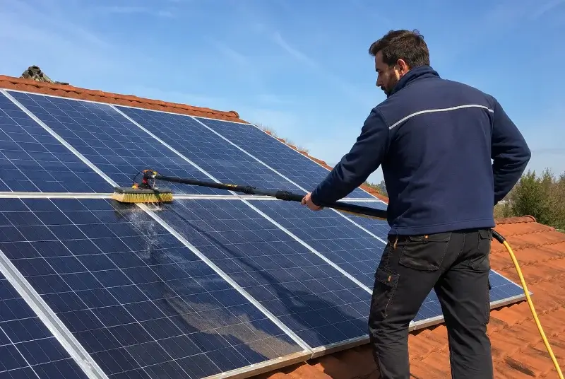 Nettoyage et entretien de panneaux solaires à Glières-Val-de-Borne